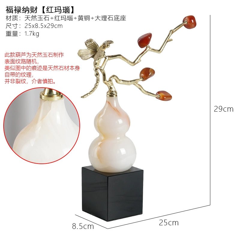 New Chinese style gourd natural amethyst stone ornaments - jewelry - weilin.com