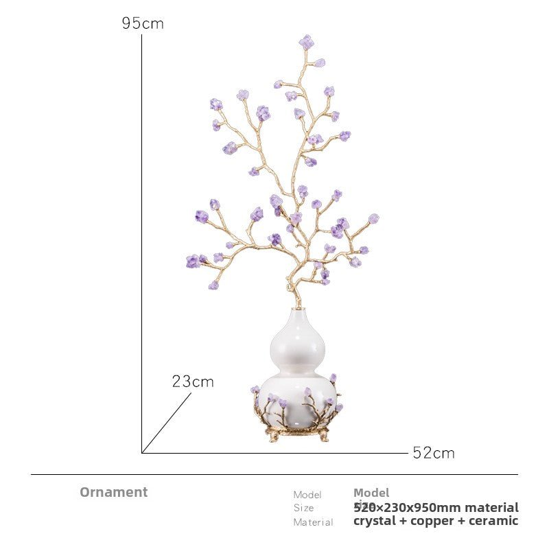 New Chinese style gourd natural amethyst stone ornaments - jewelry - weilin.com