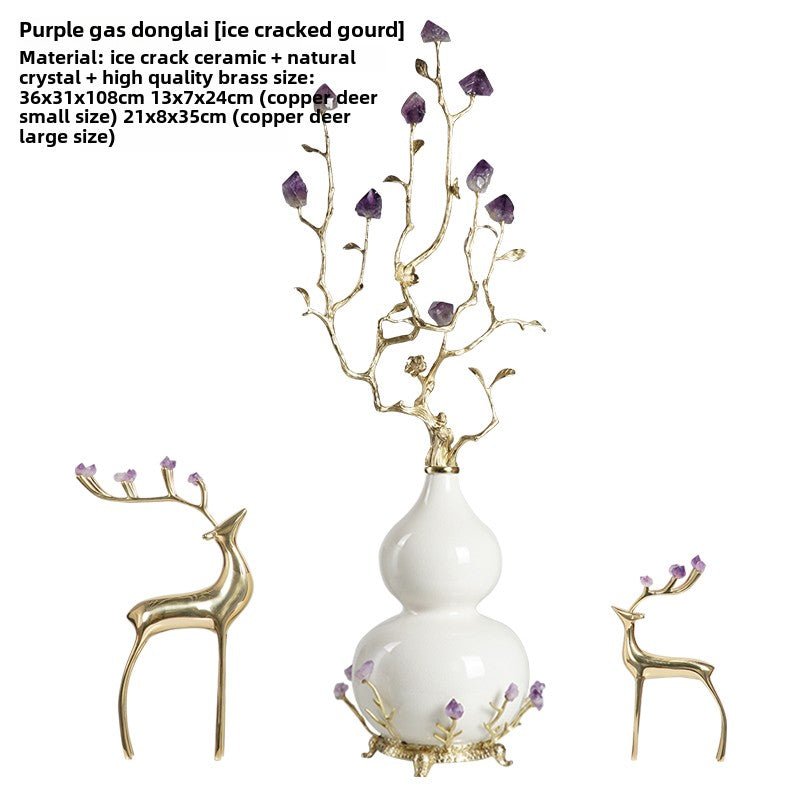 New Chinese style gourd natural amethyst stone ornaments - jewelry - weilin.com