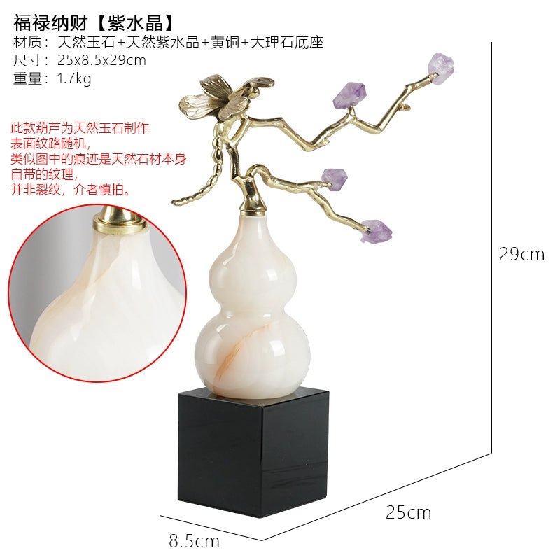 New Chinese style gourd natural amethyst stone ornaments - jewelry - weilin.com