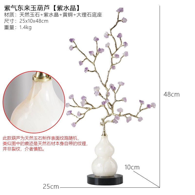 New Chinese style gourd natural amethyst stone ornaments - jewelry - weilin.com