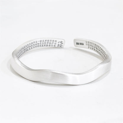 Niche Wave Sterling Silver Bracelet - jewelry - weilin.com