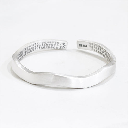 Niche Wave Sterling Silver Bracelet - jewelry - weilin.com