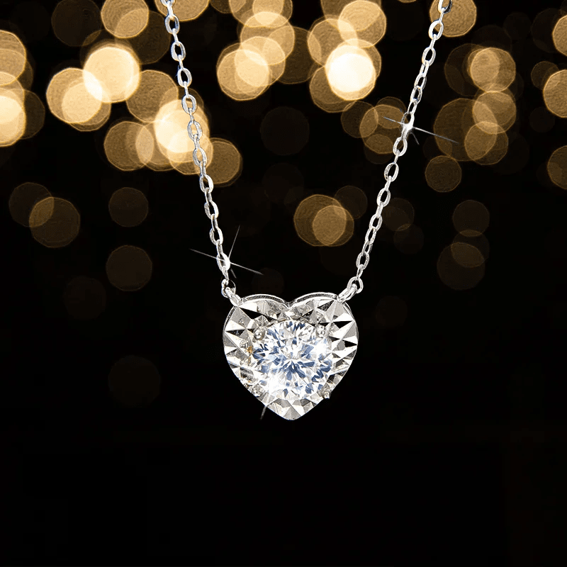 Noble and elegant heart necklace - jewelry - weilin.com