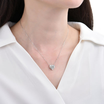 Noble and elegant heart necklace - jewelry - weilin.com