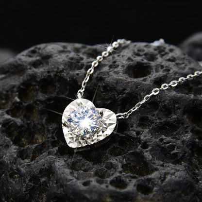 Noble and elegant heart necklace - jewelry - weilin.com