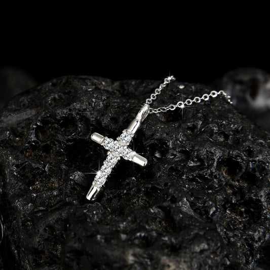 Noble and luxurious faith cross pendant necklace - jewelry - weilin.com