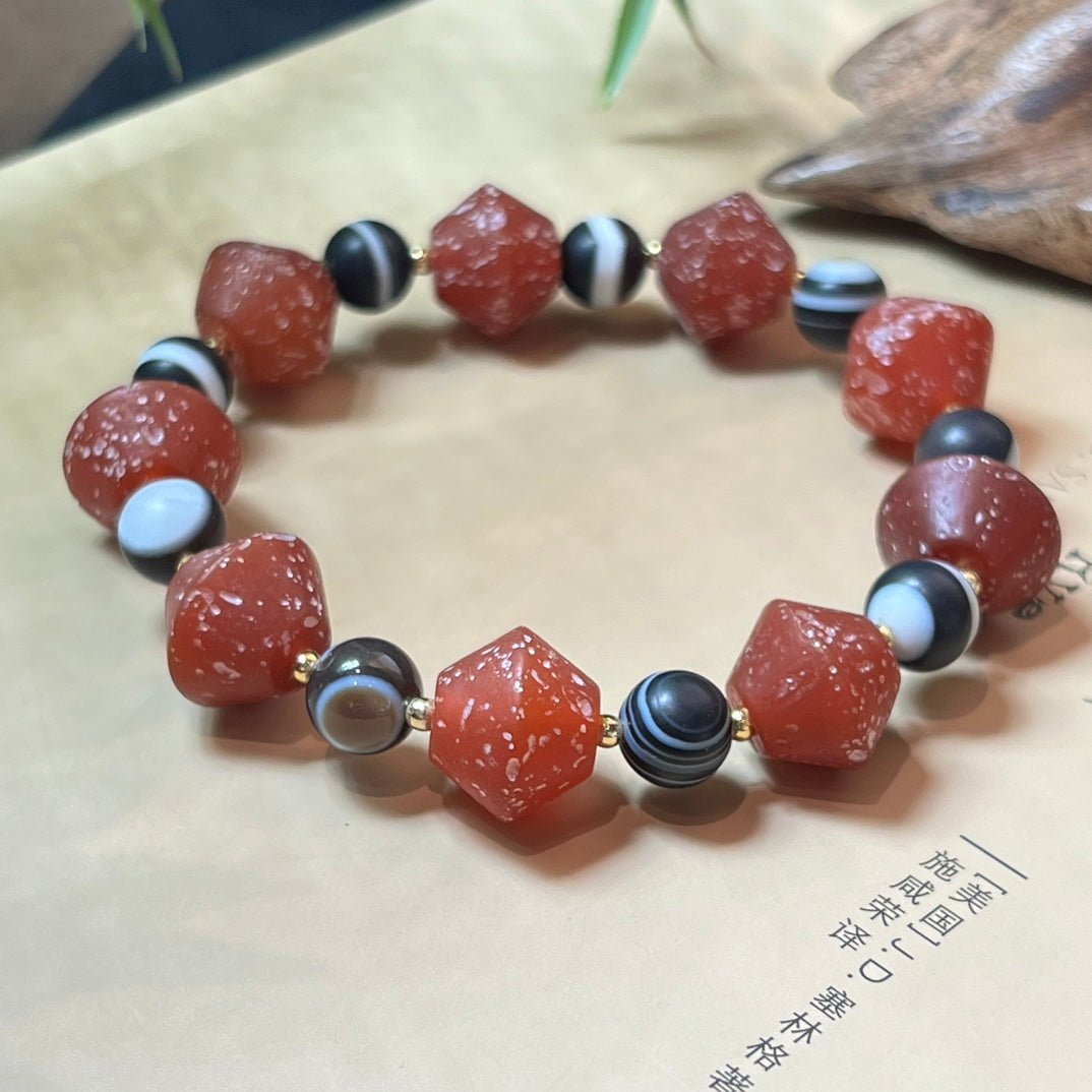 Old agate bracelet - jewelry - weilin.com
