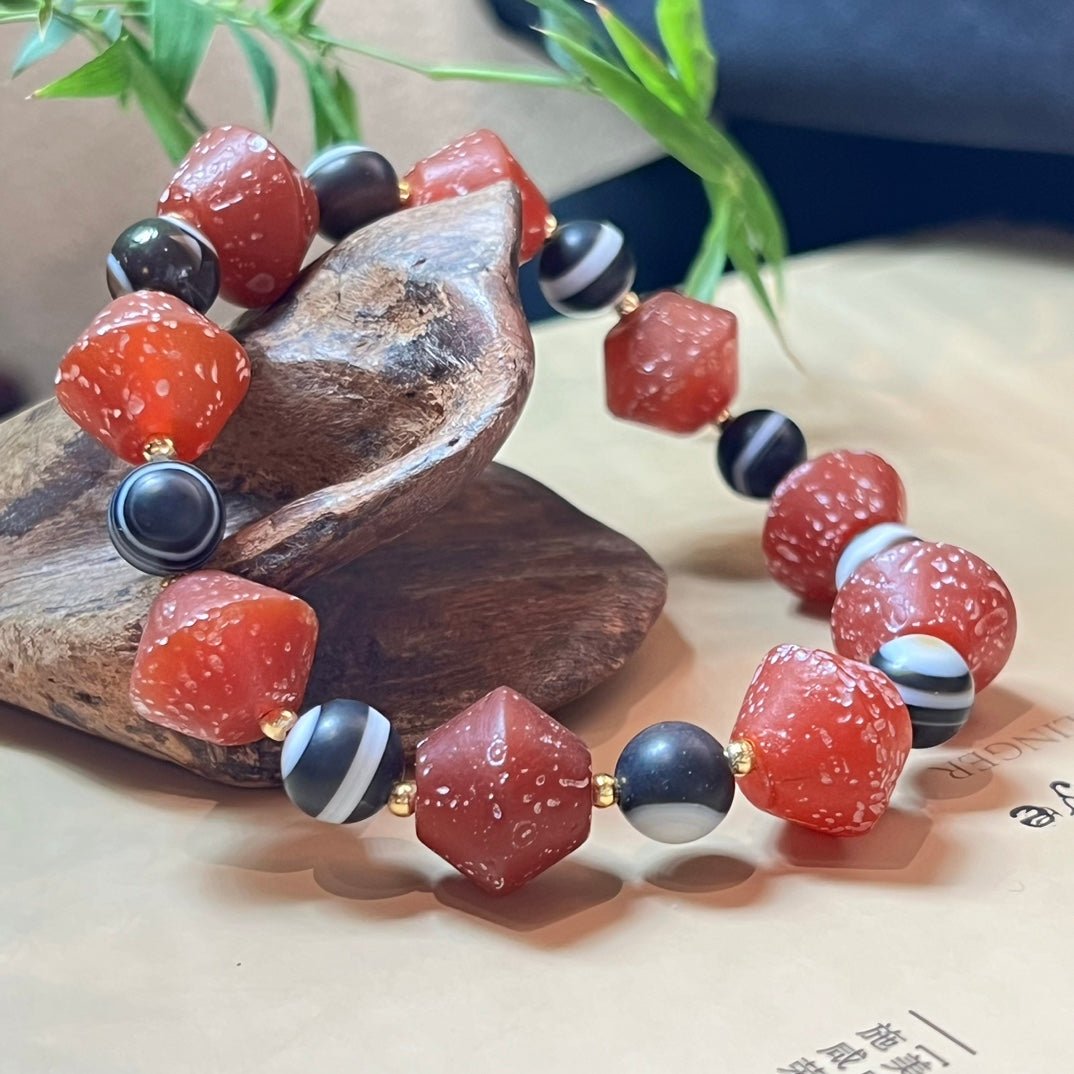 Old agate bracelet - jewelry - weilin.com