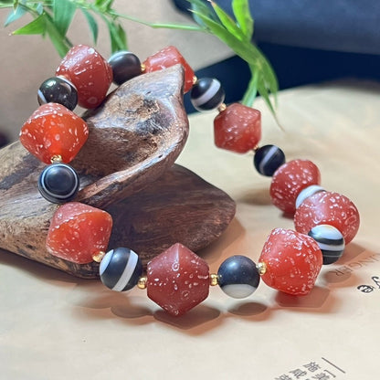Old agate bracelet - jewelry - weilin.com