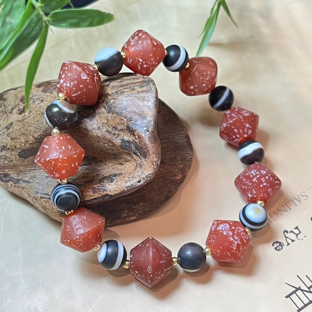 Old agate bracelet - jewelry - weilin.com