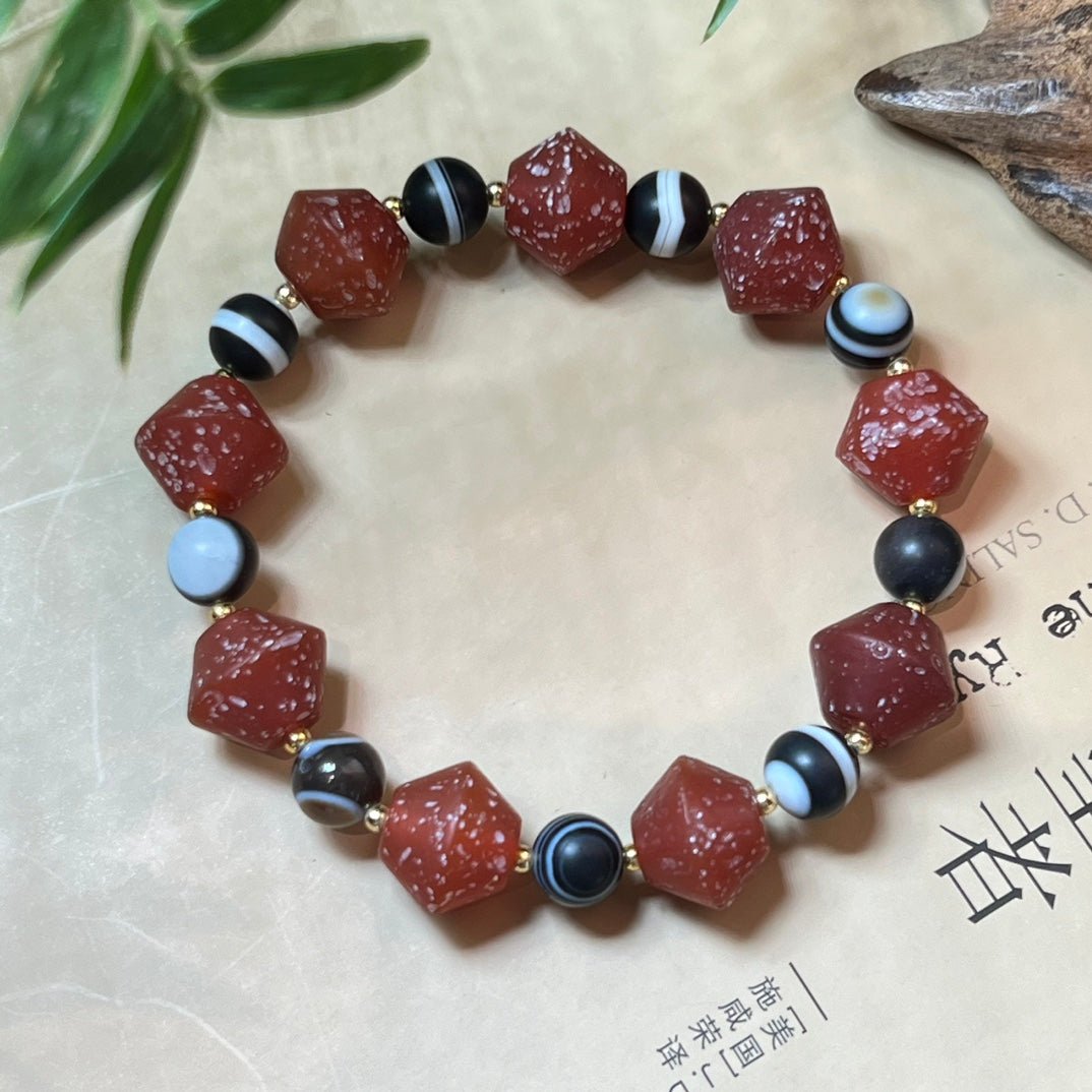 Old agate bracelet - jewelry - weilin.com