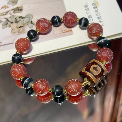 Old agate dzi bracelet - jewelry - weilin.com