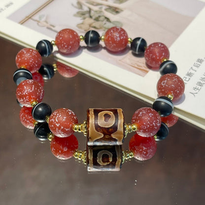 Old agate dzi bracelet - jewelry - weilin.com