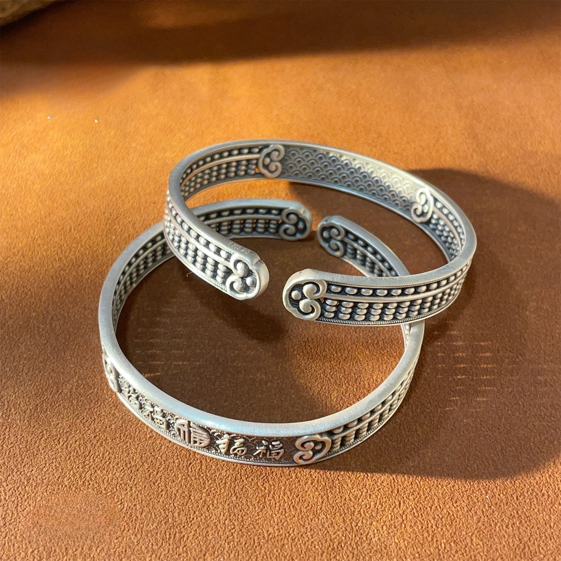 Old sand plate matching bracelet - jewelry - weilin.com