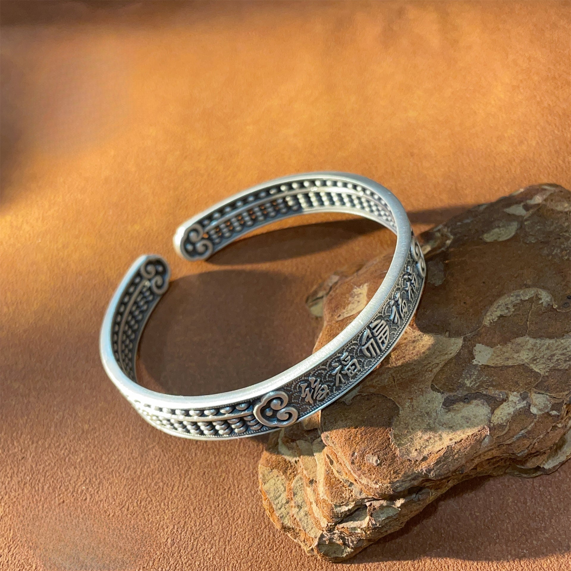 Old sand plate matching bracelet - jewelry - weilin.com