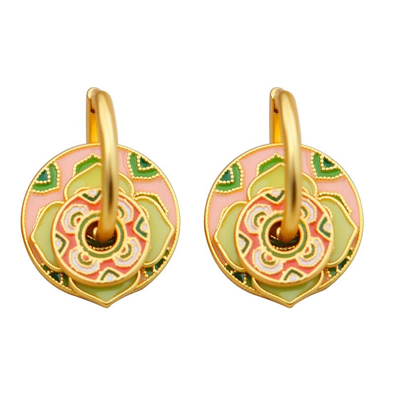 Oriental ancient style exquisite ethnic style earrings - jewelry - weilin.com