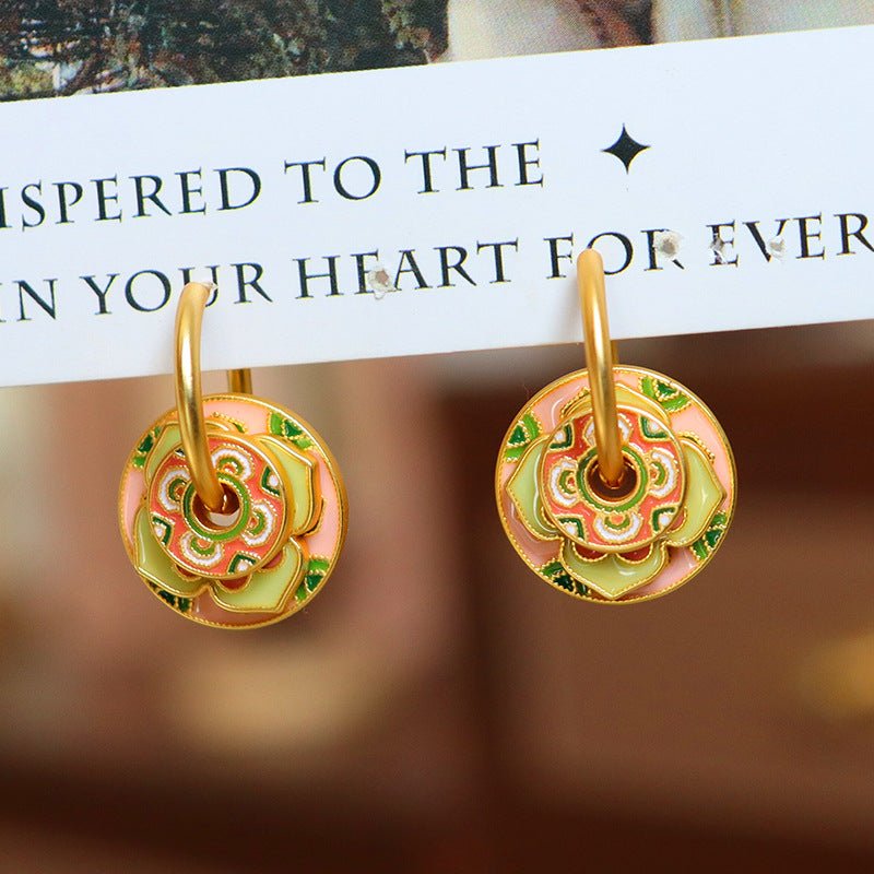 Oriental ancient style exquisite ethnic style earrings - jewelry - weilin.com