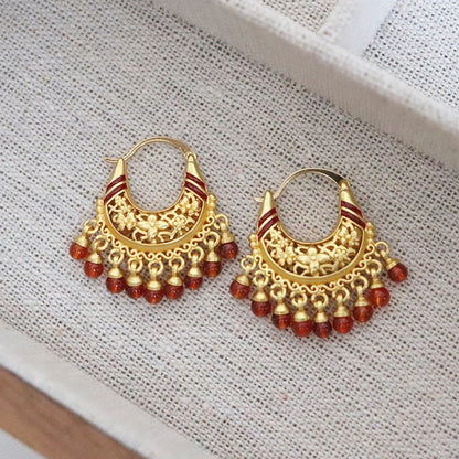 Oriental antique exquisite tassel earrings - jewelry - weilin.com