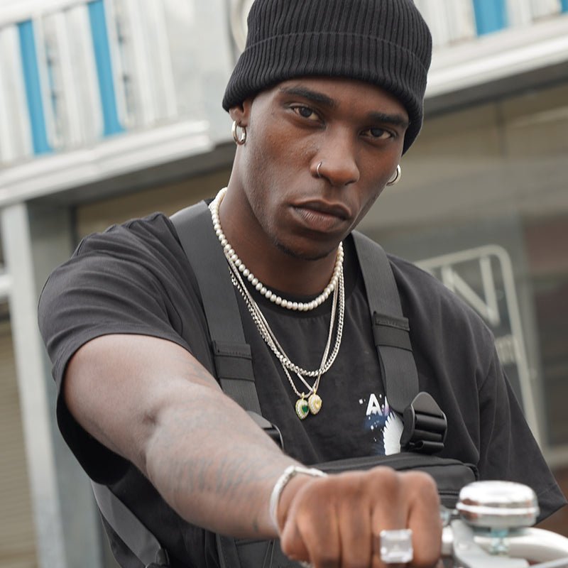 Pearl hip - hop necklace - jewelry - weilin.com