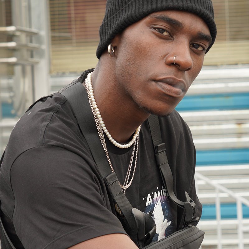 Pearl hip - hop necklace - jewelry - weilin.com