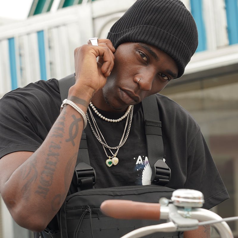 Pearl hip - hop necklace - jewelry - weilin.com