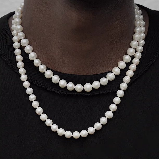 Pearl hip - hop necklace - jewelry - weilin.com