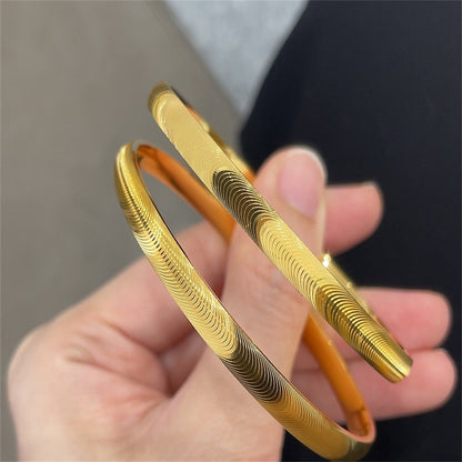 Personalized cat's eye polished silver bracelet - jewelry - weilin.com