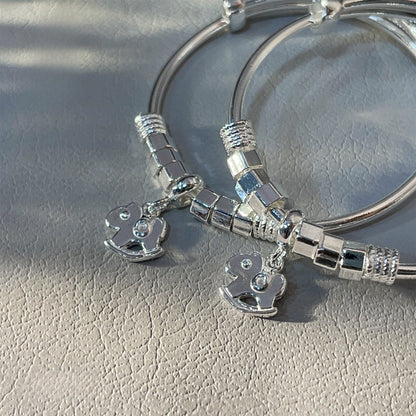 Personalized Fashion Bell Sterling Silver Bracelet - jewelry - weilin.com