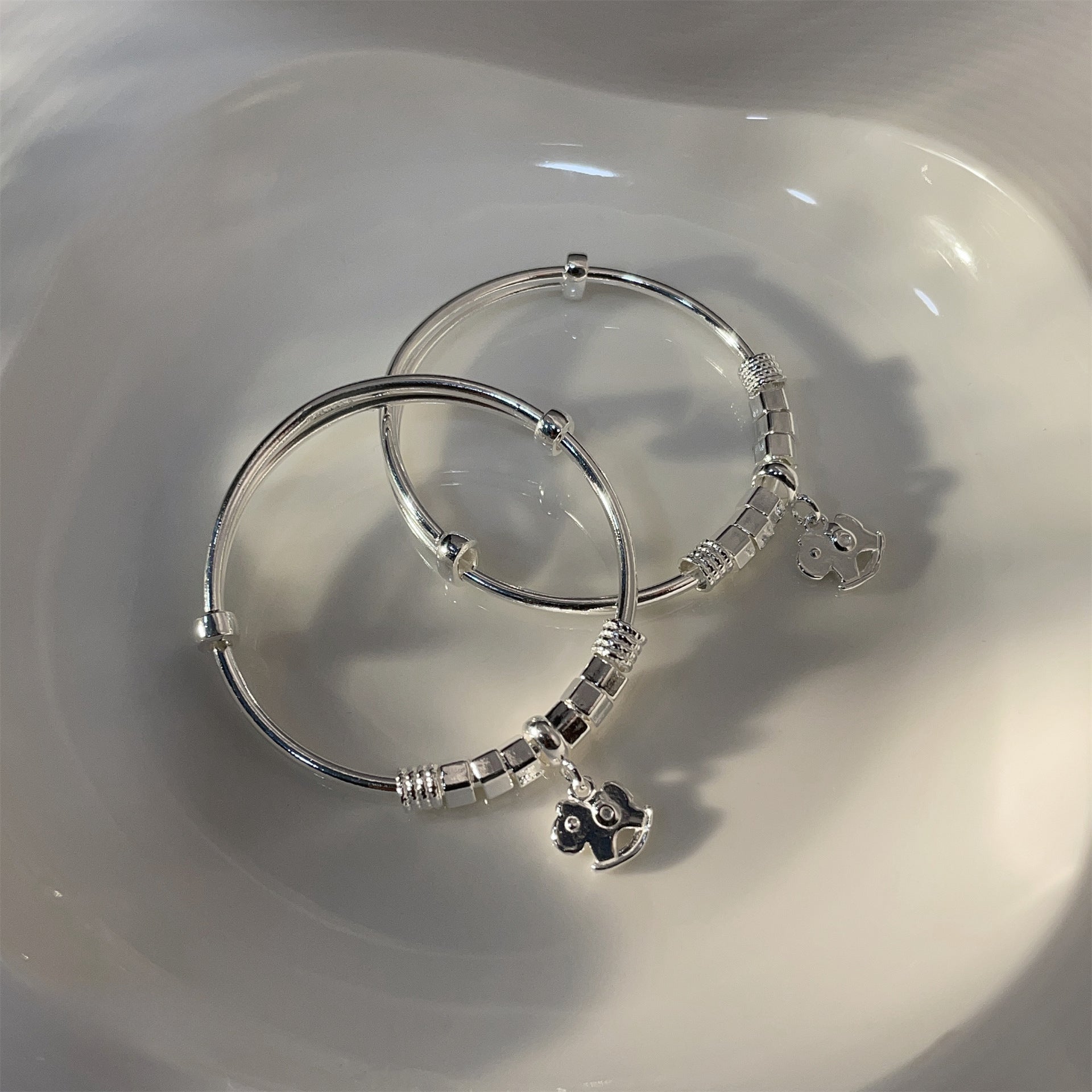 Personalized Fashion Bell Sterling Silver Bracelet - jewelry - weilin.com