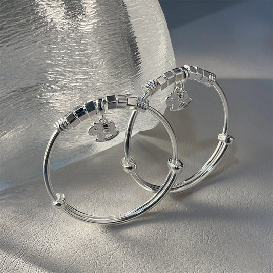 Personalized Fashion Bell Sterling Silver Bracelet - jewelry - weilin.com