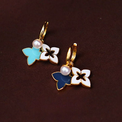 Personalized multi - wear four - leaf clover earrings - jewelry - weilin.com