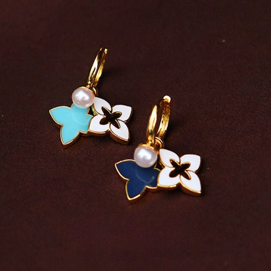Personalized multi - wear four - leaf clover earrings - jewelry - weilin.com