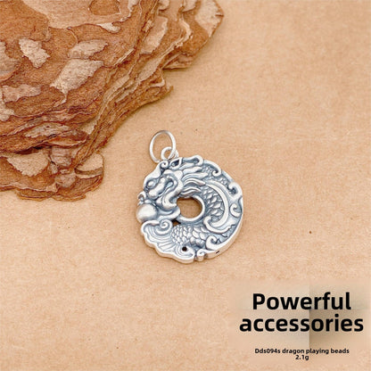 Personalized three - dimensional sterling silver pendant accessories - jewelry - weilin.com