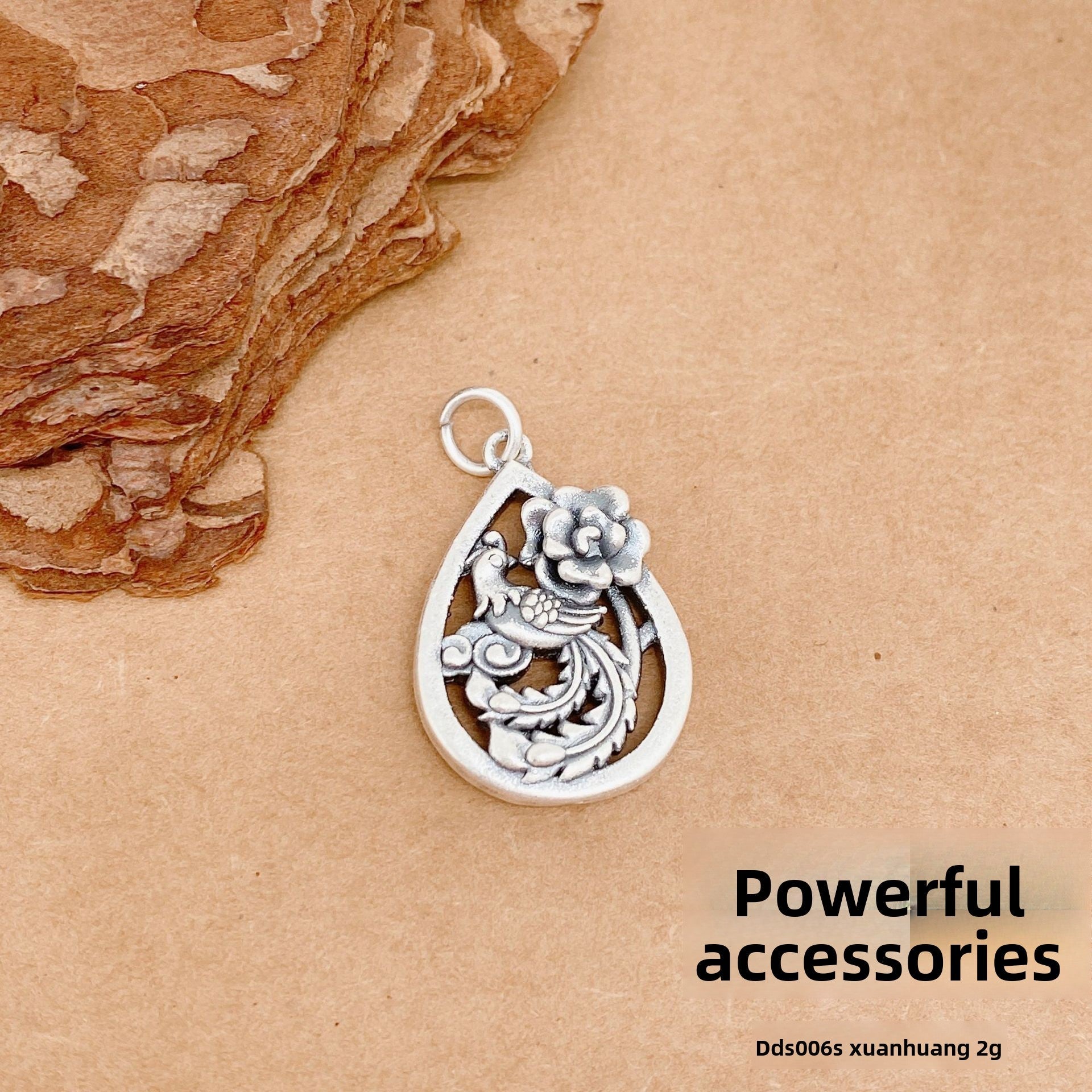 Personalized three - dimensional sterling silver pendant accessories - jewelry - weilin.com