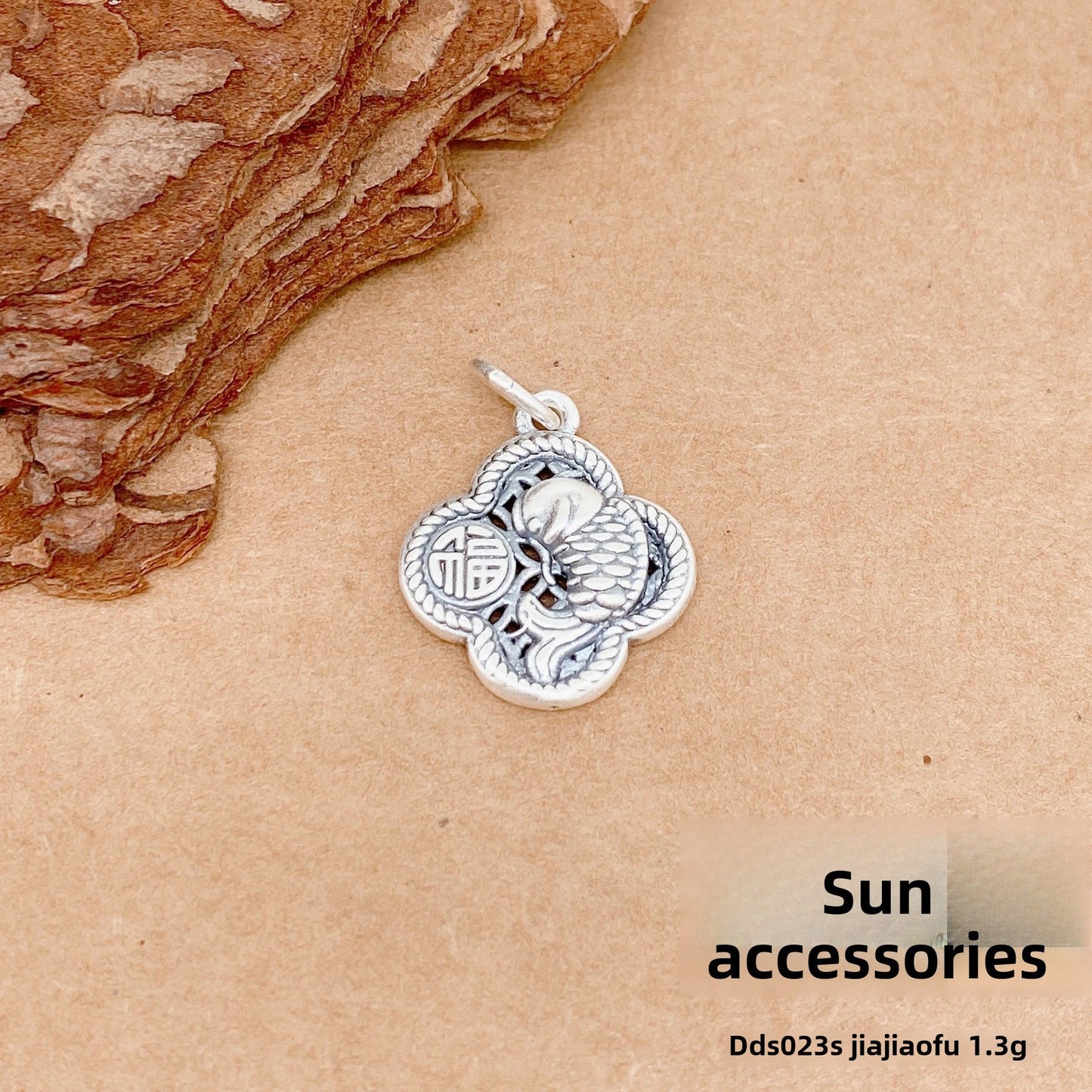Personalized three - dimensional sterling silver pendant accessories - jewelry - weilin.com