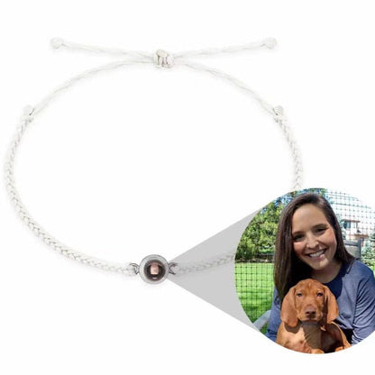 Photo language projection woven bracelet - jewelry - weilin.com