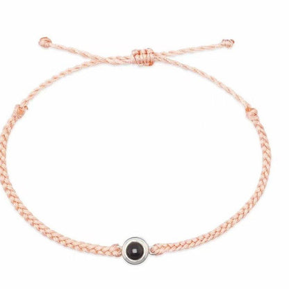 Photo language projection woven bracelet - jewelry - weilin.com