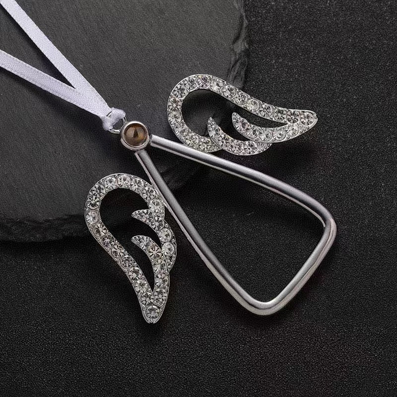 Photo Projection Angel Wings Necklace - jewelry - weilin.com