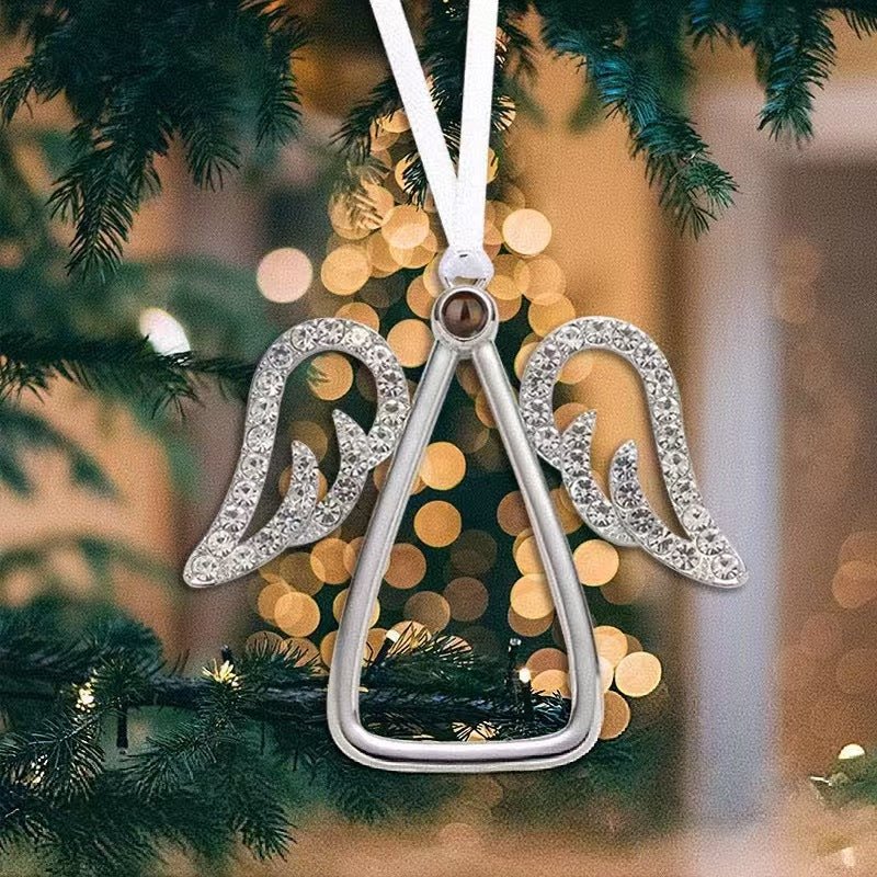 Photo Projection Angel Wings Necklace - jewelry - weilin.com