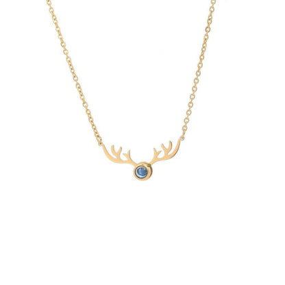 Photo projection antler necklace - jewelry - weilin.com