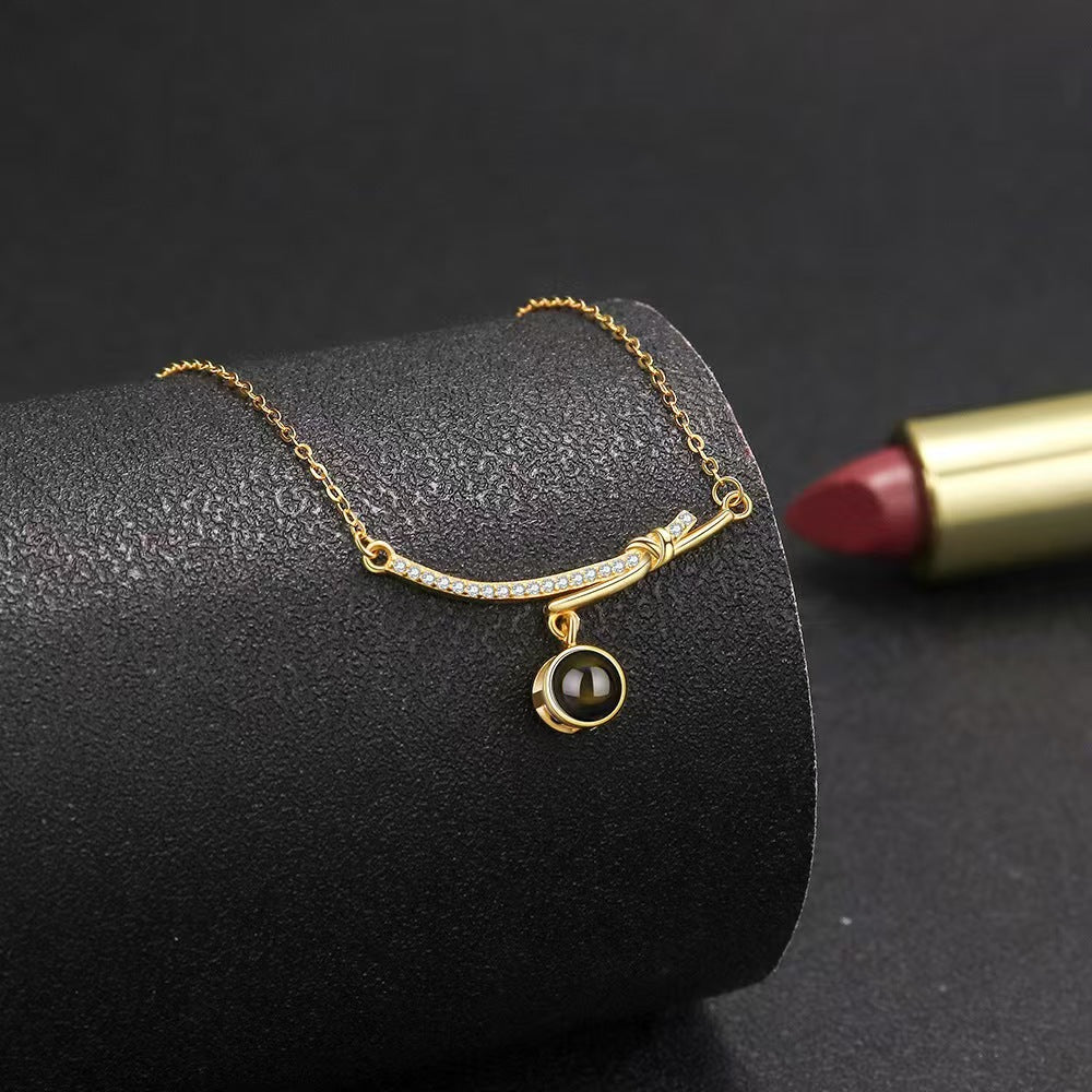 Photo Projection Butterfly Necklace - jewelry - weilin.com