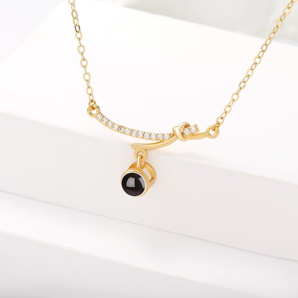 Photo Projection Butterfly Necklace - jewelry - weilin.com
