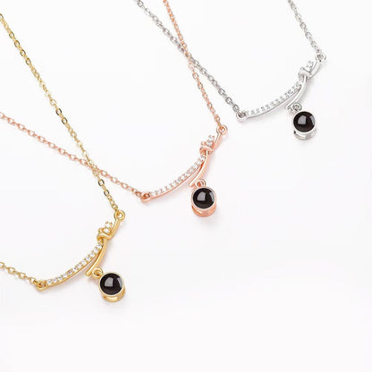 Photo Projection Butterfly Necklace - jewelry - weilin.com