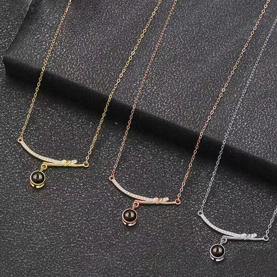 Photo Projection Butterfly Necklace - jewelry - weilin.com