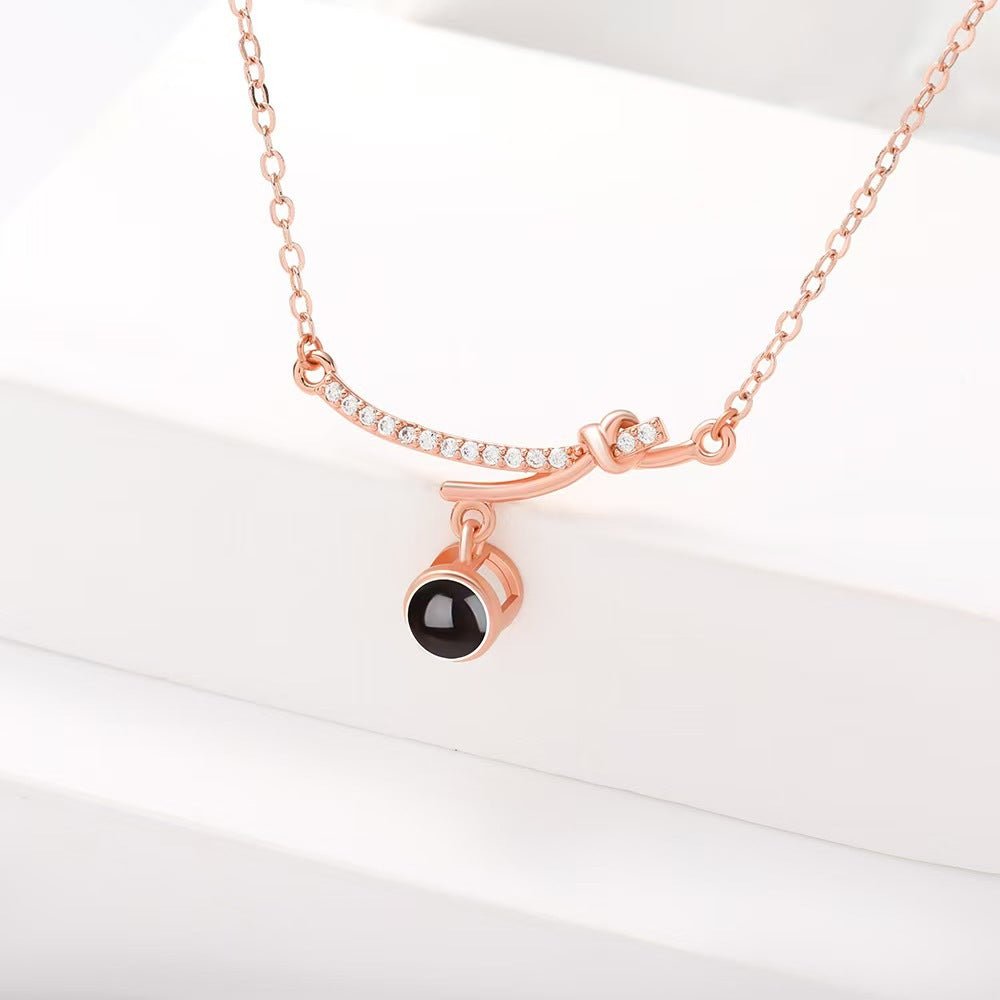 Photo Projection Butterfly Necklace - jewelry - weilin.com