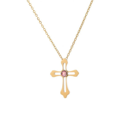 Photo Projection Cross Necklace - jewelry - weilin.com