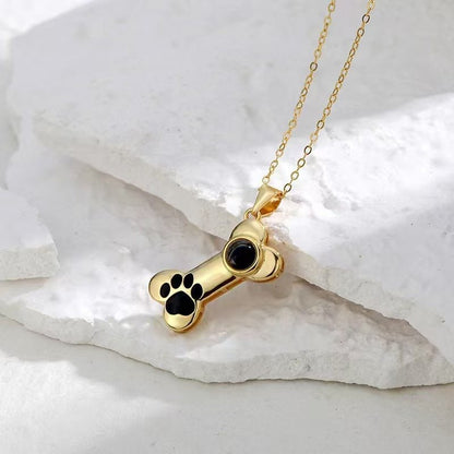 Photo projection cute pet mark necklace - jewelry - weilin.com