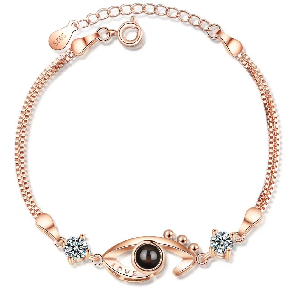 Photo projection demon eye bracelet - jewelry - weilin.com