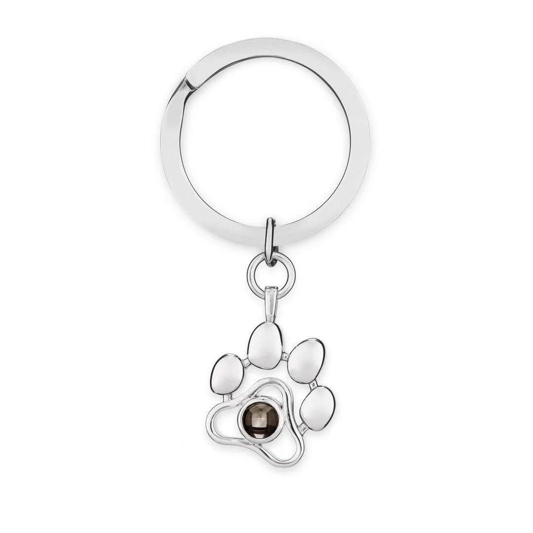 Photo projection dog paw necklace - jewelry - weilin.com